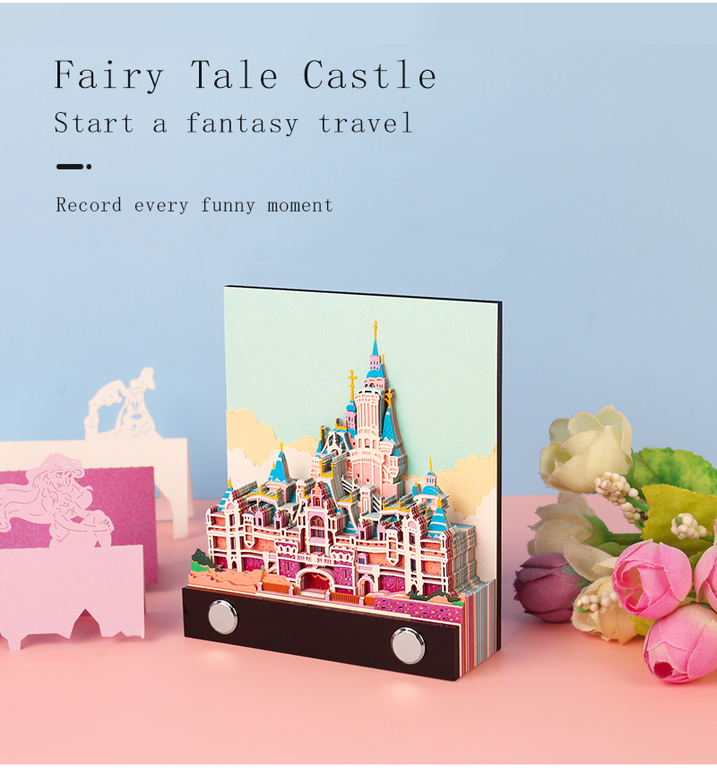 Omoshiroi 3D Fairy Tail Castle Paper Block